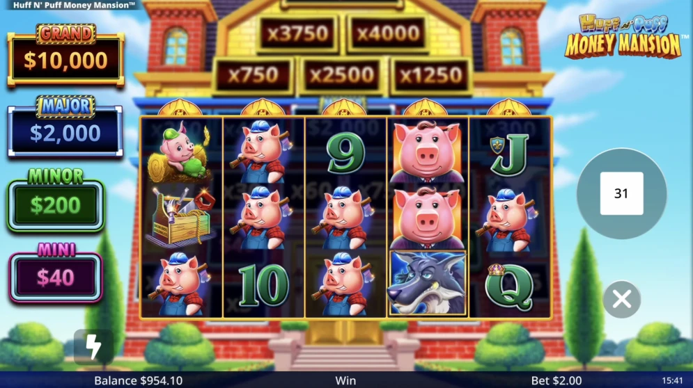 Huff N' Puff Money Mansion