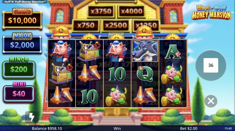 Huff N' Puff Money Mansion demo