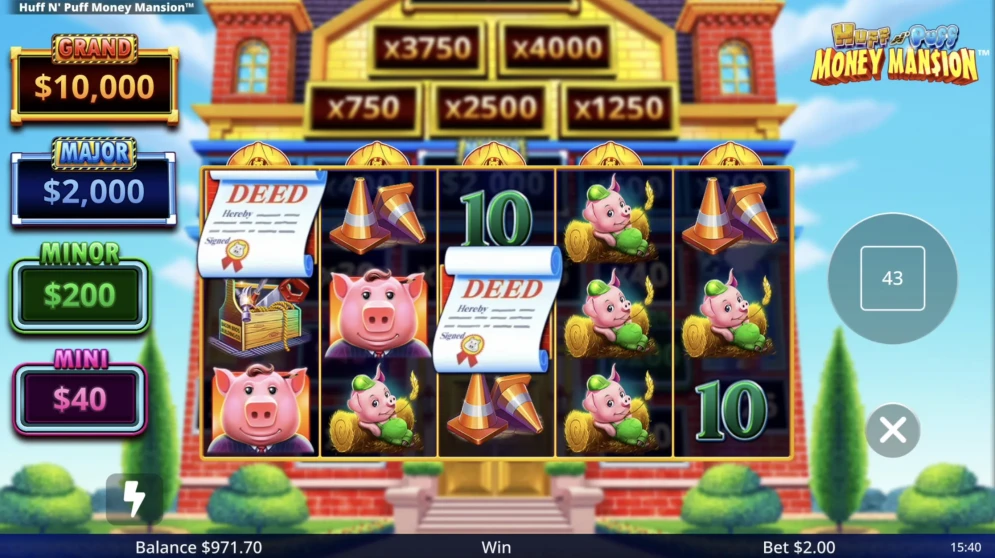 Huff N' Puff Money Mansion gameplay